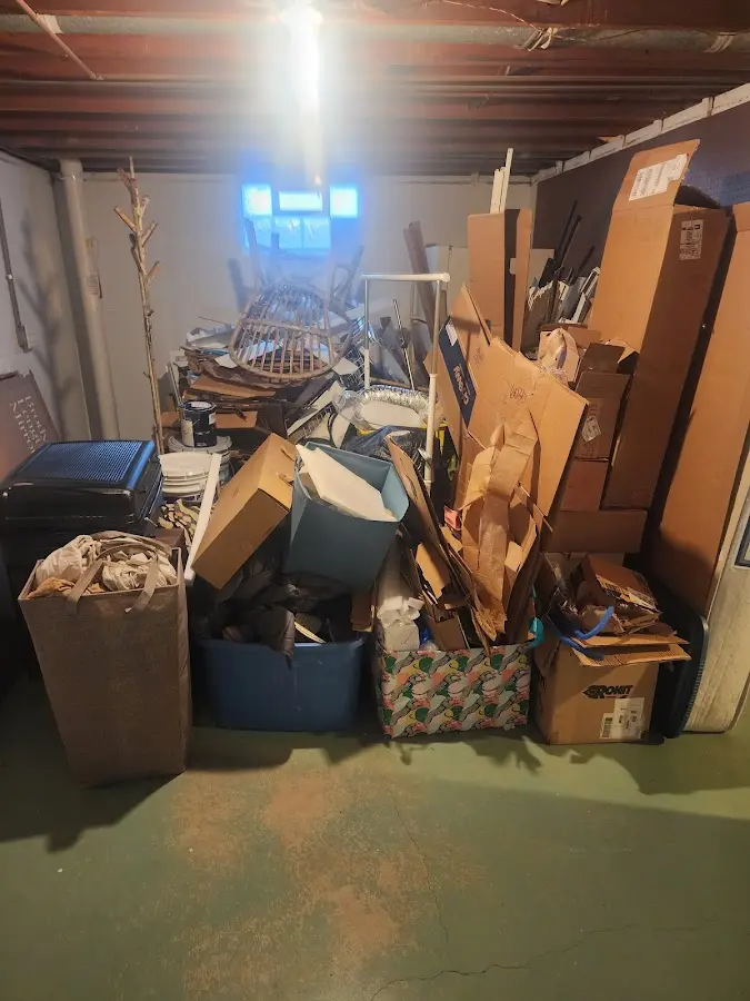 Roll-off dumpster container at job site for Roll Off Dumpster Rental in Annapolis Neck